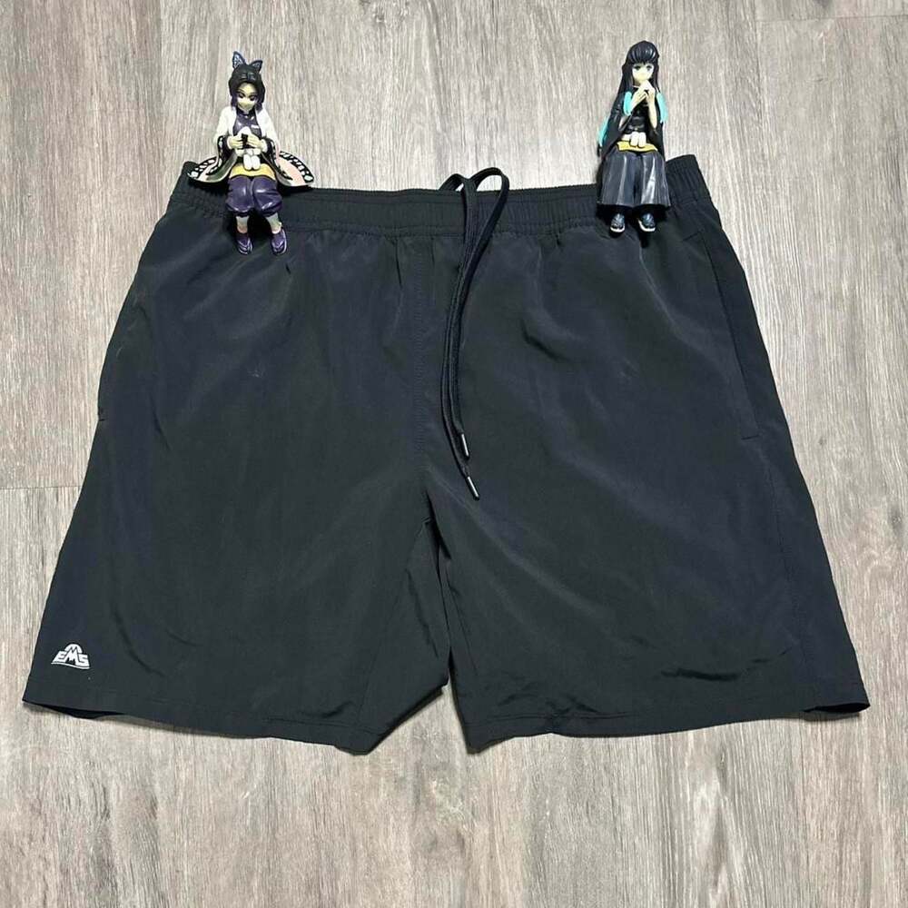 Eastern Mountain Sports Black Athletic Performance Shorts, Men's Size L